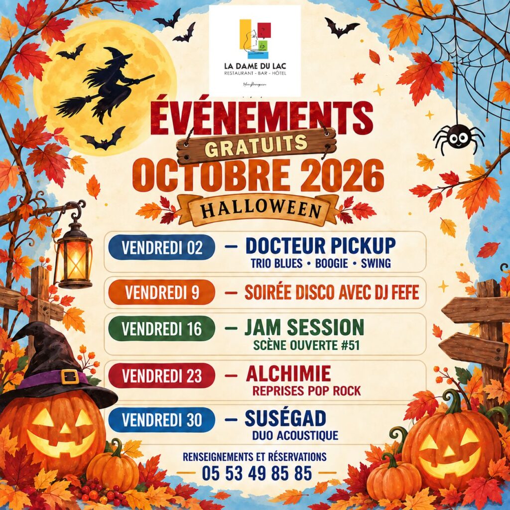 évènements octobre 2026