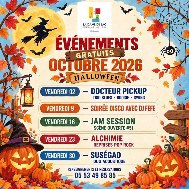évènements octobre 2026