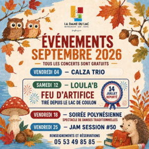 évènements septembre 2026